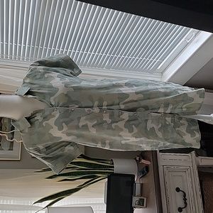 C and C California Camo Linen Dress